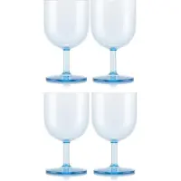 Bodum Rotweinglas Oktett Kunststoff Blue Moon 250 ml (4er-Set)