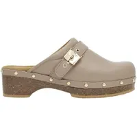 Scholl Clog Pescura Clog 50 Cork Leather Damen Dark Beige-Schuhgröße 36