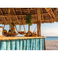 Living Walls Fototapete "Designwalls Beach Bar" glatt Vlies, Wand, Schräge, Decke