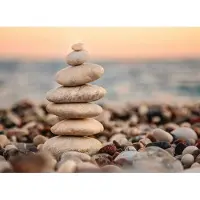 Living Walls Fototapete "Designwalls Stone Beach 2" glatt Vlies, Wand, Schräge, Decke