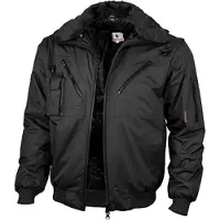 Qualitex Pilotenjacke wasserdicht, Größe: L, Farbe: schwarz