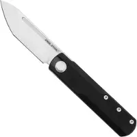 Real Steel G-Tanto EDC 7801BS Satin Nitro-V, Black G10, Slipjoint-Taschenmesser, Ostap Hel design