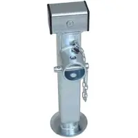 Winterhoff Kurbelstütze SF60-19-280, ausziehbar, 1300 kg, Höhe 415-655 mm, Vierkant 48 mm, verzinkt, für PKW-Anhänger Abstützung