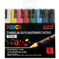 Mitsubishi Plakatmarker PC-5M 8 Farben