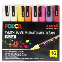 Mitsubishi Plakatmarker PC-5M 16 Farben