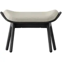 UMAGE - The Reader Ottoman, Eiche schwarz / white sands