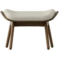 UMAGE - The Reader Ottoman, Eiche dunkel / white sands