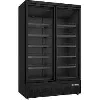 Saro Kühlschrank, 2 Glastüren, GTK 1000 PRO - schwarz 453-1117 , 1 Stück