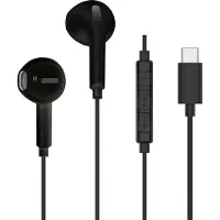 Muvit ECOUTEURS USB-C PLASTIQUE RECYCLE NOIR