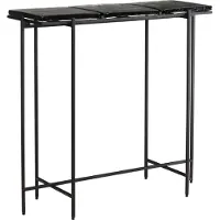 FineBuy Konsolentisch Anrichte 90 cm Ablagetisch Flurtisch Glas Metall Modern