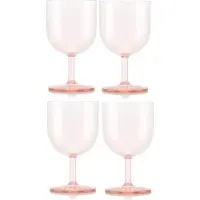 Bodum Rotweinglas Oktett Kunststoff Strawberry 250 ml (4er-Set)