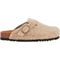 Scholl Clog Fae New Synthetic Shearling Damen Taupe-Schuhgröße 35