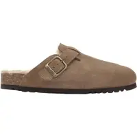 Scholl Clog Olivier F New Suede Sa Herren Dark Beige-Schuhgröße 39