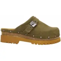 Scholl Clog Cindy Cork Suede Sa Damen Khaki-Schuhgröße 39