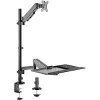My Wall HL63L 1 Stück Monitor-Tischhalterung 43,2 cm (17") - 81,3 cm (32") Schwa