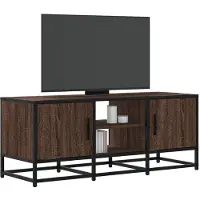 vidaXL TV-Schrank Eichen-Optik 100x35x41 cm Holzwerkstoff und Metall