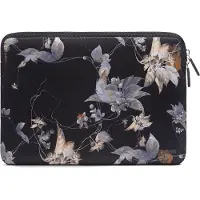 Trunk 14" PC Sleeve, Black Flower. Neopr
