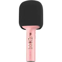 MaXlife Bluetooth-Mikrofon mit Lautsprecher MXBM-600 rosa