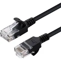 Microconnect V-UTP6A10S-SLIM, 10 m, Cat6a, U/UTP (UTP), RJ-45, RJ-45, Schwarz
