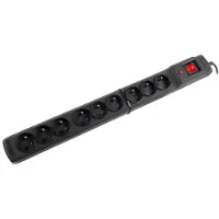 Armac M9/45/CZ Armac Surge Protection MULTI M9 (9 sockets) 4.5M black