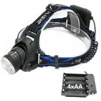 Esperanza EOT005, Stirnband-Taschenlampe, Schwarz, Blau, Aluminium, Drehregler, LED, 3 W