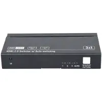 VivoLink VLSW131, HDMI, Schwarz, 60 fps, 3840 x 2160 Pixel, 4K Ultra HD, 105 mm