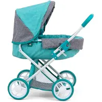 Milly Mally Puppen Kinderwagen Alice PrestigeMädchen 67 cm mintgrün/grau