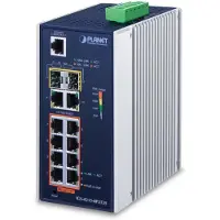 Planet IGS-4215-8P2T2S, Managed, L2/L4, Gigabit Ethernet (10/100/1000), Vollduplex, Power over Ethernet (PoE), Wandmontage