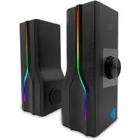 Media-Tech COBRA PRO ARAGOR 2.0 - Convertible 2 in-Line Input and Bluetooth Dual-Game 2.0 Speakers