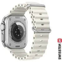 Swissten Silicone Band for Apple Watch - Marine Straps 42/44/45/49 mm Stone Grey