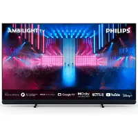 Philips 77OLED909/12 4K UHD TV, AL3, OLED, 120/100Hz, Google TV, P5 AI, HDR 10+ Adaptive, Dolby Vision + Dolby Atmos, 195,6 cm (77"), 3840 x 2160 Pixel, OLED, Smart-TV, WLAN, Schwarz