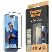 PanzerGlass EyeScreenprotector Ultra Wide Fit met applicator voor de Apple iPhone 16