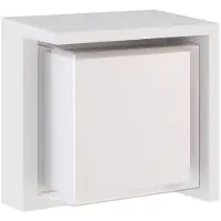 Beneito Faure Blis Square 15W 180° LED-Wandleuchte mit Schaltertechnologie, Farbtemperatur 2700K/3200K/4000K, Mattweiß, für den Außenbereich -