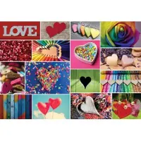 Bluebird Puzzle Puzzle Collage - Love in Color - 1000 Teile