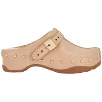 Scholl Clog Pescura Phoebe Leather Damen Beige-Schuhgröße 38