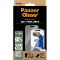 PanzerGlass Antibakterieller Screen Protector für das Apple iPhone 16