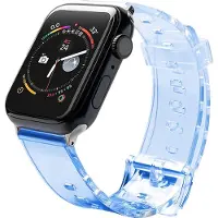 Hurtel Armband Licht Silikon Armband Armband Uhr Armband Watch 6/5/4/3/2 (44mm / 42mm) Blau