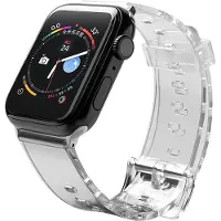 Hurtel Armband Licht Silikon Armband Armband Uhr Armband Watch 6/5/4/3/2 (44mm / 42mm) Schwarz