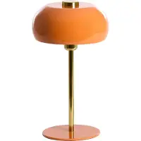 Light & Living Tischlampe Surin Ø 23cm – glänzend orange mit Gold