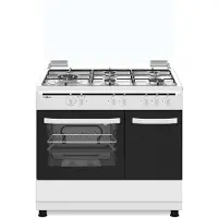 Vitrokitchen Cb961pbb 90x60 Cm Butangas-herd Mit Backofen 4 Brennern