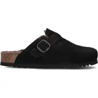 Scholl Clog Fae New Suede Damen Black-Schuhgröße 42