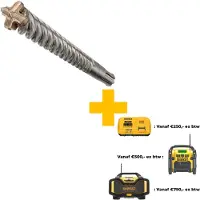Dewalt Hammerbohrer SDS-max - 4-Schneiden Geometrie für saubere, kreisrunde Bohrlöcher und konstant hohe Bohrgeschwindigkeit Abmessungen:19 x 340 x 190 mm
