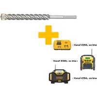 DeWalt Hammerbohrer SDS-max - 4-Schneiden Geometrie für saubere, kreisrunde Bohrlöcher und konstant hohe Bohrgeschwindigkeit Abmessungen:35 x 380 x 250 mm