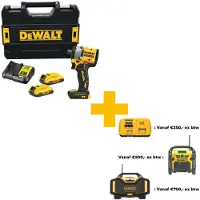 DeWalt 1/2" 18V Schlagschrauber 406Nm 2X2.0Ah Tstak Ratsche Dcf922D2T