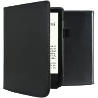 IMoshion Vegan Leather Klapphülle für das Pocketbook Touch Lux 5 / HD 3 / Basic Lux 4 / Vivlio Lux 5 - Schwarz