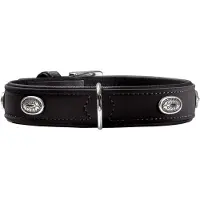 Hunter Halsband Softie Stone 45 nickel, 32-39 cm schwarz