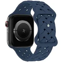 Beline pasek Apple Watch Silicone Woven 38/40/41mm niebieski /deep blue box