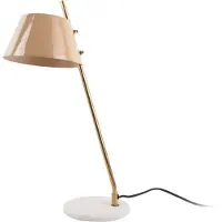 Leitmotiv - Tischleuchte Savvy - Braun - 19x33x53cm Tischlampe - Nachttischlampe, Wohnzimmer, Schlafzimmer