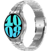 Accezz Steel Band für das Samsung Galaxy Watch 4 / 5 / 6 / 7 / FE (20 mm) - Silber