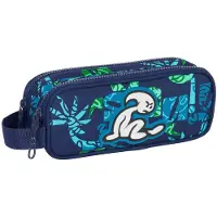 Safta Double El Niño Glassy Federmäppchen Blau Mann Blau One Size